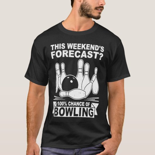 bowling player bowler bowling game bowling tシャツ (正面)