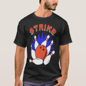 bowling player bowler bowling game bowling tシャツ (正面)