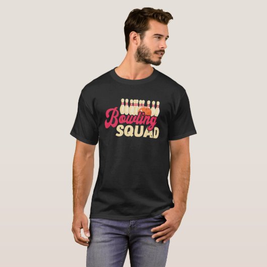 Bowling Squad Strike Bowler Bowling Team Bowling B Tシャツ (正面フル)