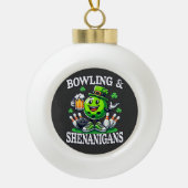 Bowling St Patrick's Day Shenanigans セラミックボールオーナメント (正面)