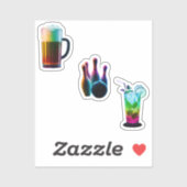 bowling stickers  シール (シート)