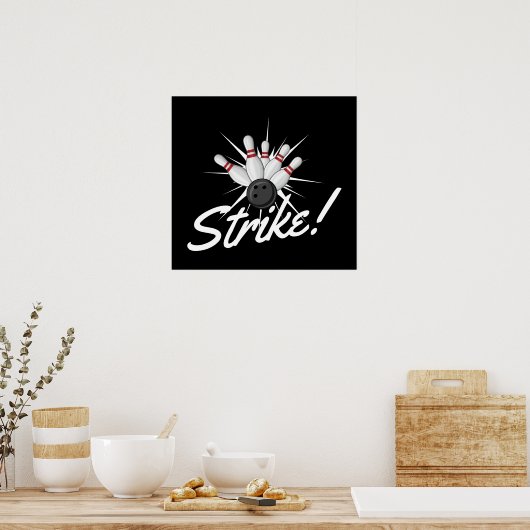 bowling strike! ポスター (キッチン)