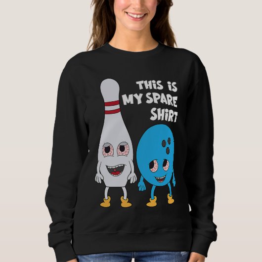 Bowling This Is My Spare Bowling スウェットシャツ (正面)