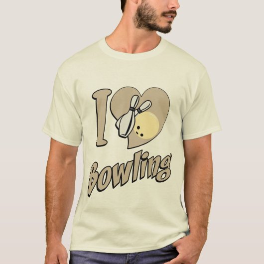 bowling vintage design tシャツ (正面)