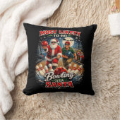 Bowling with Santa クッション (ブランケット)