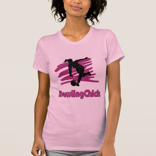 BowlingChickのロゴ Tシャツ (正面)