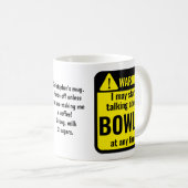 Bowls Funny Personalized Warning コーヒーマグカップ (正面右)
