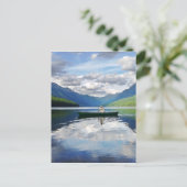 Bowman Lake - Glacier National Park Montana ポストカード (スタンド正面)