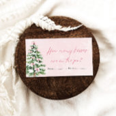 Bowsクリスマスどのように多くのキス赤ちゃんシャワーゲーム エンクロージャーカード