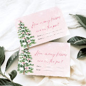 Bowsクリスマスどのように多くのキス赤ちゃんシャワーゲーム 招待状