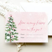 Bowsクリスマスどのように多くのキス赤ちゃんシャワーゲーム 招待状