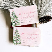 Bowsクリスマスどのように多くのキス赤ちゃんシャワーゲーム 招待状