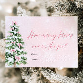 Bowsクリスマスどのように多くのキス赤ちゃんシャワーゲーム 招待状