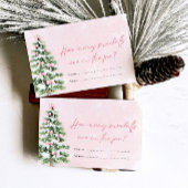 Bowsクリスマスどのように多くのスノーボール赤ちゃんシャワーゲーム 招待状