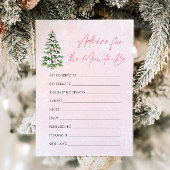 Bowsクリスマスツリーアドバイスのためのmom-to-beカード 招待状