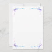 Bowsベビーレインボー写真誕生の発表カード 案内状 (裏面)