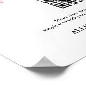 Bow's 結婚 Capture love QRコードの写結婚真 ポスター (角)