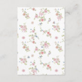 Bows and Wildflowers エンクロージャーカード (裏面)