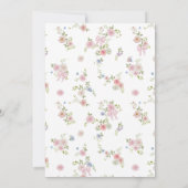 Bows and Wildflowers Wedding Invitation 招待状 (裏面)