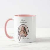 Bows & Babesバチェロレッテピンクガーリーのカスタム写真 マグカップ (左)