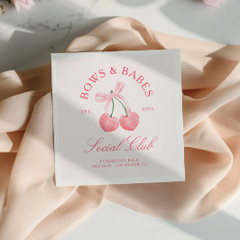 Bows & Babes Coquette Cherries バチェラー スタンダードカクテルナプキン