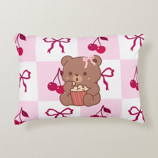 Bows & Bears Accent Cushion アクセントクッション (正面)