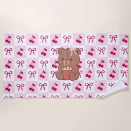 Bows & Bears Beach Towel ビーチタオル