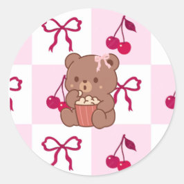 Bows & Bears Stickers ラウンドシール