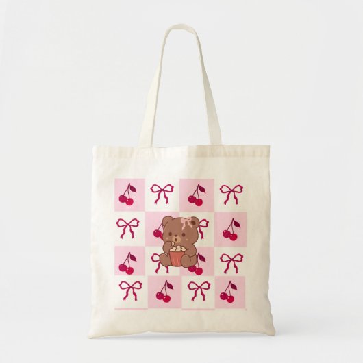 Bows & Bears Tote Bag トートバッグ (正面)