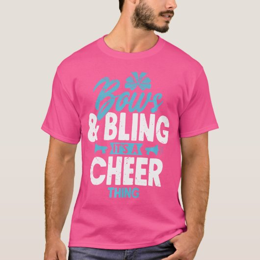 Bows Bling It'S A Cheer Thing Cheerleader Cheerlea Tシャツ (正面)