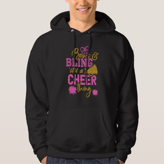 Bows & Bling It's A Cheer Thing Cheerleading Cheer パーカ (正面)