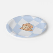 Bows & Bones Paper Plates ペーパープレート (アングル)