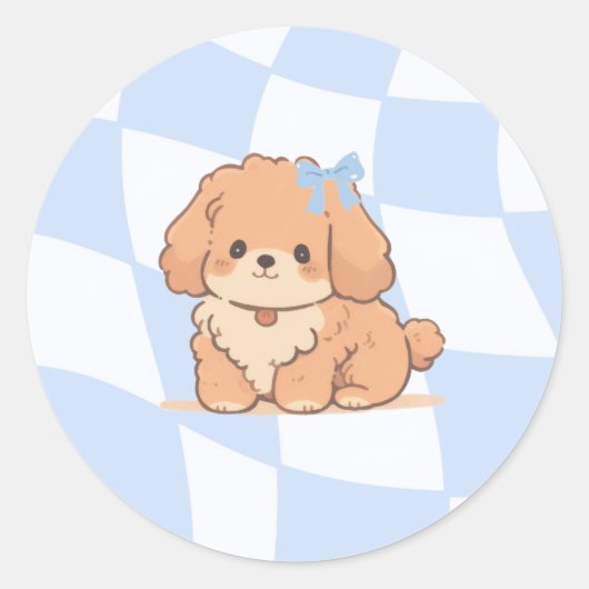 Bows & Bones Stickers ラウンドシール (正面)