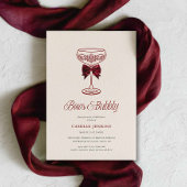 Bows & Bubbly Bridal Shower Invitation 招待状