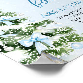 Bows Christmas Guess How Many Bows Baby Shower  ポスター (角)