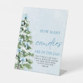 Bows Christmas Guess How Many Candies Baby Shower  台座サイン (正面)