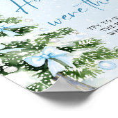 Bows Christmas How Old Were They Baby Shower Game ポスター (角)