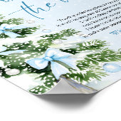 Bows Christmas Tree A Message From The Bump Sign ポスター (角)