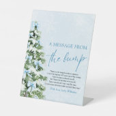 Bows Christmas Tree A Message From The Bump Sign 台座サイン (正面)