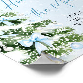 Bows Christmas Tree How Old Was Mommy Game Sign ポスター (角)