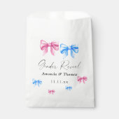 Bows Genderが明らかにする。女の子または男の子 フェイバーバッグ (正面)