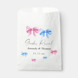 Bows Genderが明らかにする。女の子または男の子 フェイバーバッグ