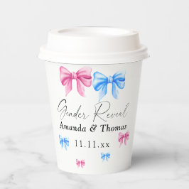 Bows Genderが明らかにする。女の子または男の子 紙コップ