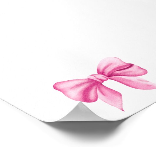 Bows Genderが男の子または女の子のグラフを表示 ポスター (角)