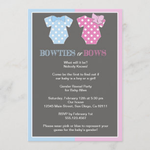 Bowtiesか弓性はInvitaitionを明らかにします 招待状