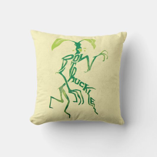 BOWTRUCKLE™ PICKETT™タイポグラフィグラフィック クッション (正面)