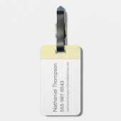 BOWTRUCKLE™ PICKETT™タイポグラフィグラフィック ラゲッジタグ (裏面縦)