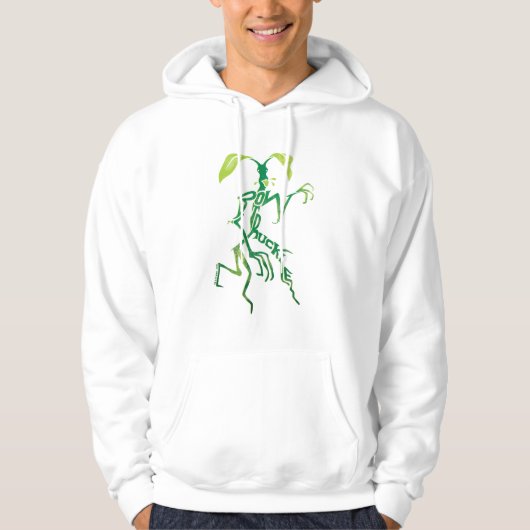 BOWTRUCKLE™ PICKETT™タイポグラフィ図 パーカ (正面)