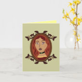 Bowyerの娘Notecards カード (黄色い花)