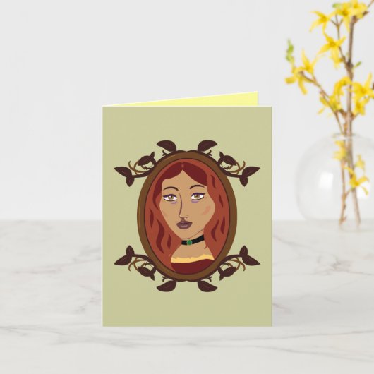 Bowyerの娘Notecards カード (黄色い花)